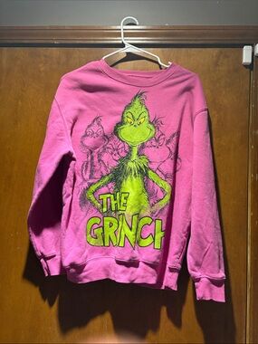 Pink The Grinch Graphic Sweatshirt - Unbranded